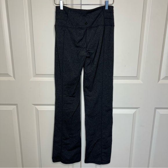 PrAna Leggings Small Contour Chakras Flared Yoga Pants Heather Grey Pants Women - Picture 5 of 13